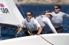 Women Sailing - GBR sailors advance on a light wind day in Hyeres