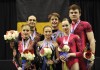 Women Gymnastics - 2012 Acro Gymnastics finals-Gold for Belgium in Mixed Pairs