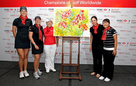 Five of the world’s top ten players joined VIPs at the iconic Raffles Hotel today to officially launch the HSBC Women’s Champions 2010 in true Singapore fashion. Five of the world’s top ten players joined VIPs at the iconic Raffles Hotel today to officially launch the HSBC Women’s Champions 2010 in true Singapore fashion.