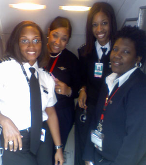 African American Women rising high
