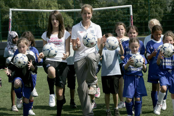 Casey was among a number of specially trained football coaches to give advice and support for the girls - aged between five and 16 - throughout the day and encourage more involvement in women’s football. Casey was among a number of specially trained football coaches to give advice and support for the girls - aged between five and 16 - throughout the day and encourage more involvement in women’s football.