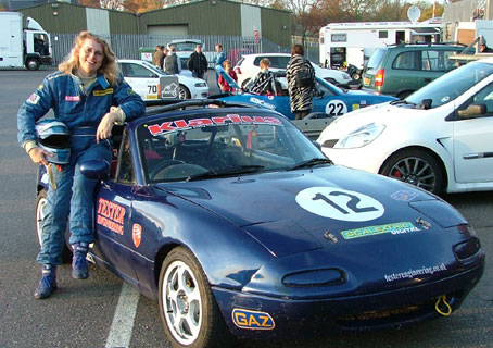 Gail Hill’s racing season finally came to a close at a sunny Brands Hatch but not in her usual Jaguar saloon or XJ-S. Having recently acquired a race ready Mazda MX5 in preparation for the highly successful MA5DA Championship next year she had an opportunity to participate in a Winter challenge double header. Gail Hill’s racing season finally came to a close at a sunny Brands Hatch but not in her usual Jaguar saloon or XJ-S. Having recently acquired a race ready Mazda MX5 in preparation for the highly successful MA5DA Championship next year she had an opportunity to participate in a Winter challenge double header.