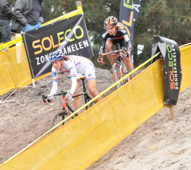 Cyclist Helen Wymans victory in Koppenberg 2010