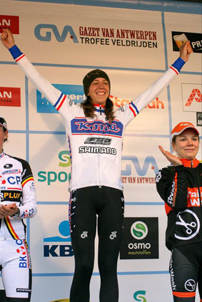 Koppenberg Cross win for Helen Wyman November 2010 Koppenberg Cross win for Helen Wyman November 2010