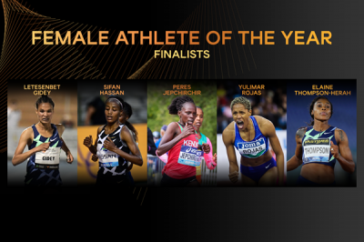 Women sport news - FINALISTS ANNOUNCED FOR FEMALE WORLD ATHLETE OF THE YEAR 2020