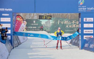 Women sport news - Podium sweep for Russia-debut of the Winter Triathlon World Cups