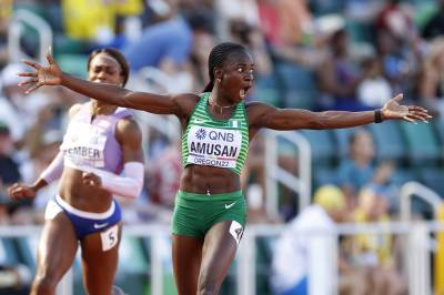 Women sport news - Amusan breaks world 100m hurdles record in Oregon with 12.12