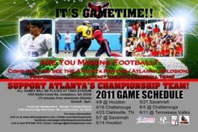 Women sport news - Atlanta Xplosion women’s professional tackle football team moves to Clayton County 