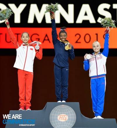 Women sport news - Biles wins record fifth world All-around title
