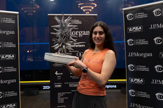 Women sport news - World No.1s El Sherbini  Captures J.P. Morgan Tournament Of Champions Title